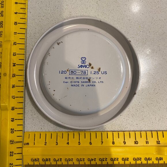 VINTAGE SANRIO HELLO KITTY METAL TRAY DISH MADE IN JAPAN - Picture 2 of 8